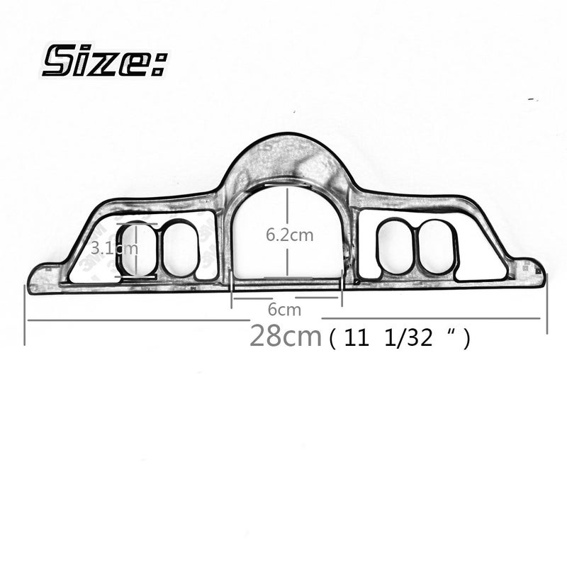Rudyness Chrome Switch Dash Panel Accent Cover for Harley Touring 96-13 Electra Glide/Street Glide FLHX 06-13 - Image 5